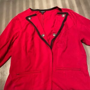 Torrid Red Military Blazer